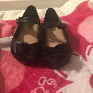 Mini Melissa Black MaryJanes
